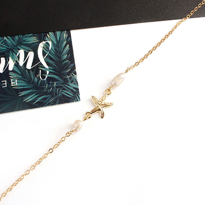 Starfish Pearl Anklet