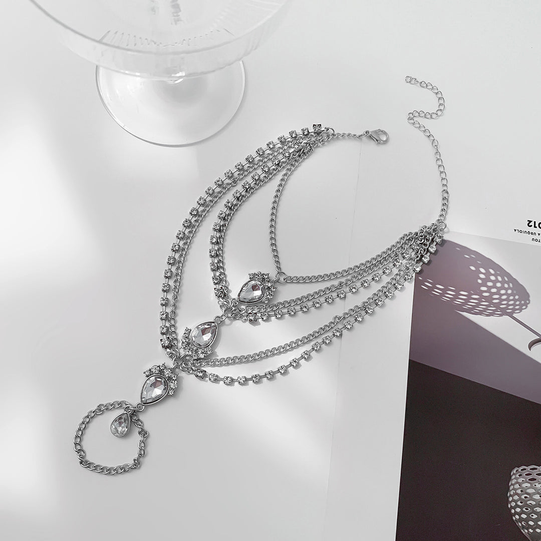Lux Boho Beach Crystal Anklet