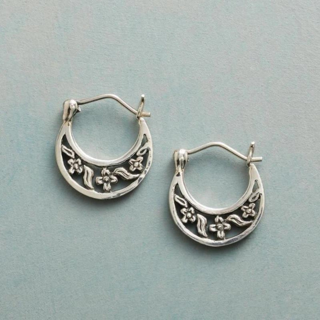Flower Moon  in Silver