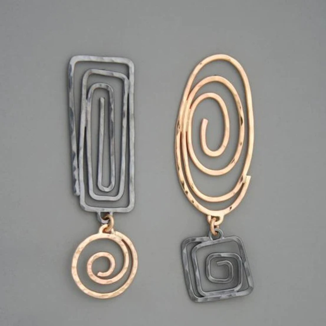 Vintage Gold & Silver Spiral