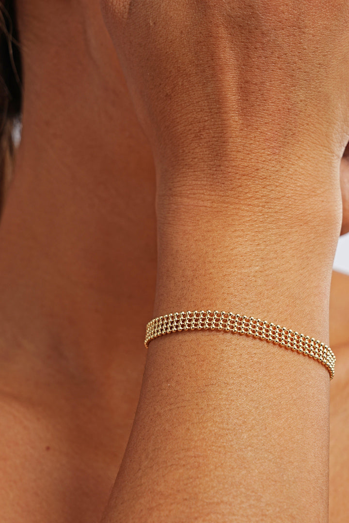 Fine 14K Gold Woven Bracelet
