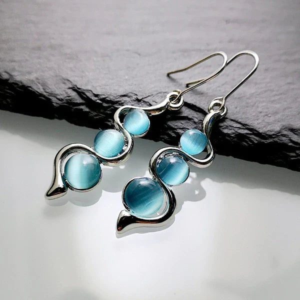 Blue Crystal Boho  in Silver