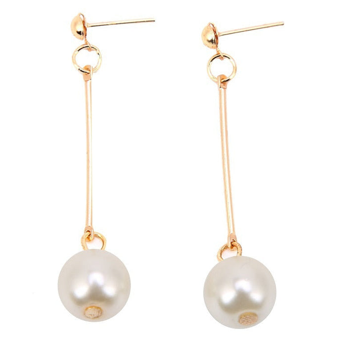 Luxury Hanging Earrings with Hand-Set Special Pearls