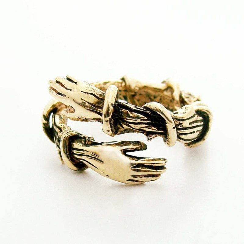Hug 925 Silver Ring
