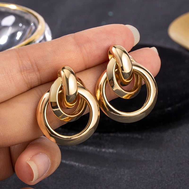 Luxury Golden Earrings