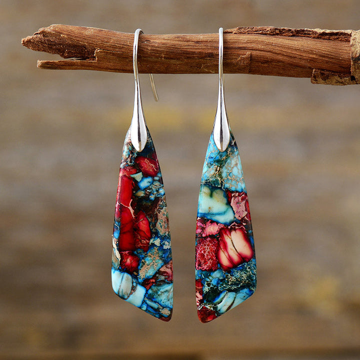 Imperial Jasper Zeya Earrings - Radiance