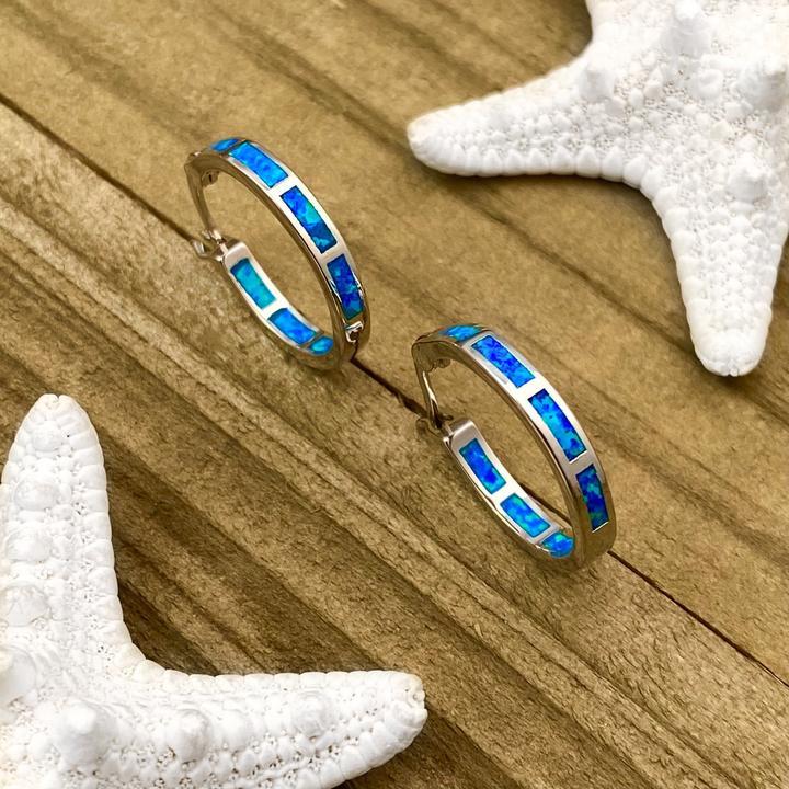 Luxury Silver and Opal Ocean Inspired