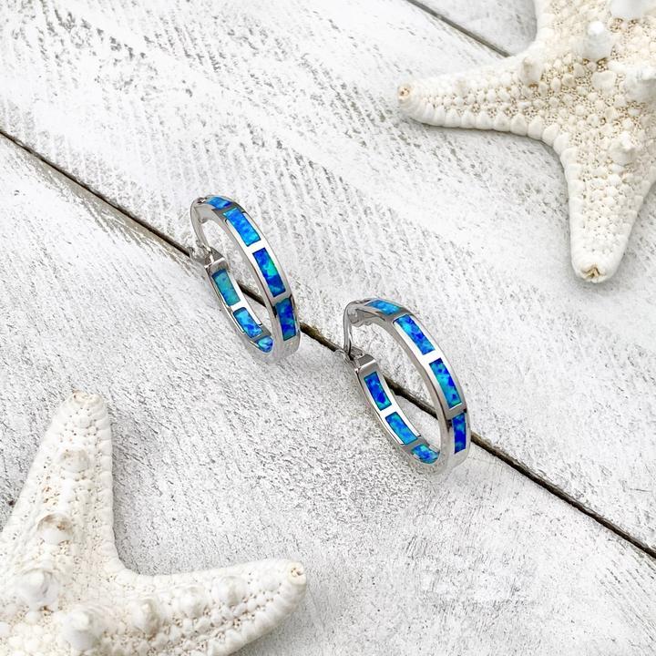 Luxury Silver and Opal Ocean Inspired