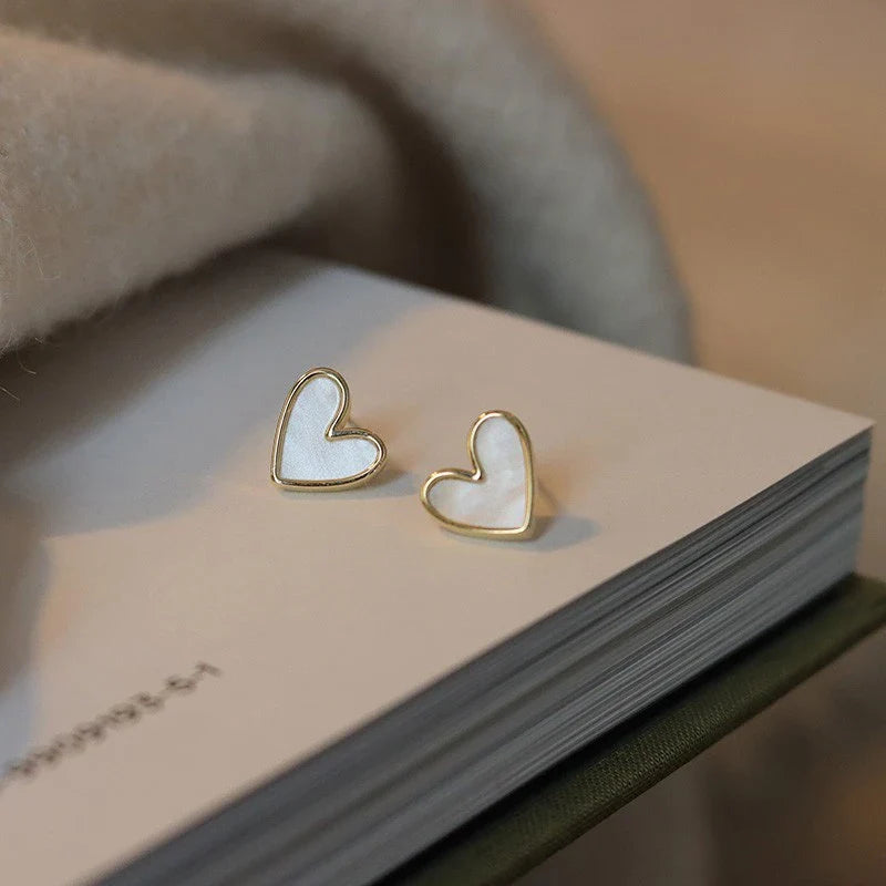 Opal Heart Nut  in Gold
