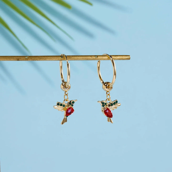 Limited Edition Flying Hummingbird  with Zirconia Inlay