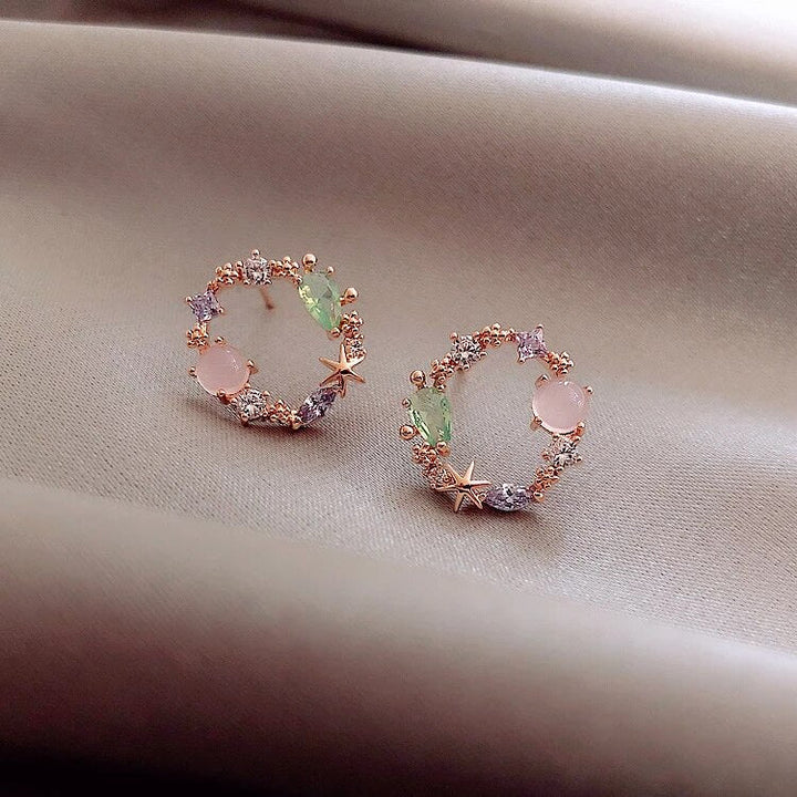 Floral  with Zirconia in Gold