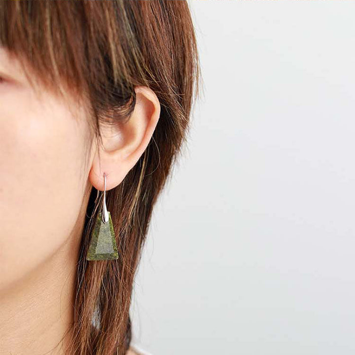 Jasper Trapezoid Drop Earrings
