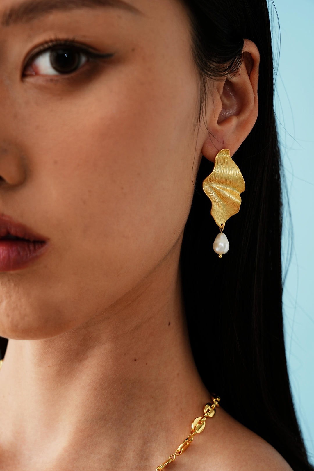 Oslo 18K Pearl Drop Earrings