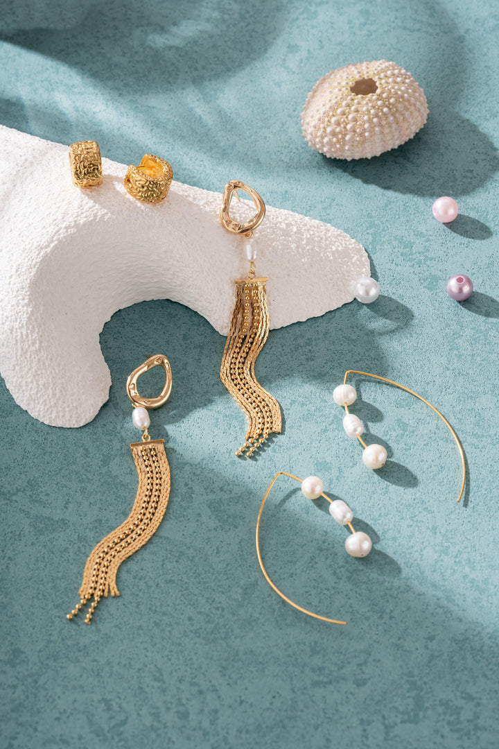 Elle Gold Huggie Earrings