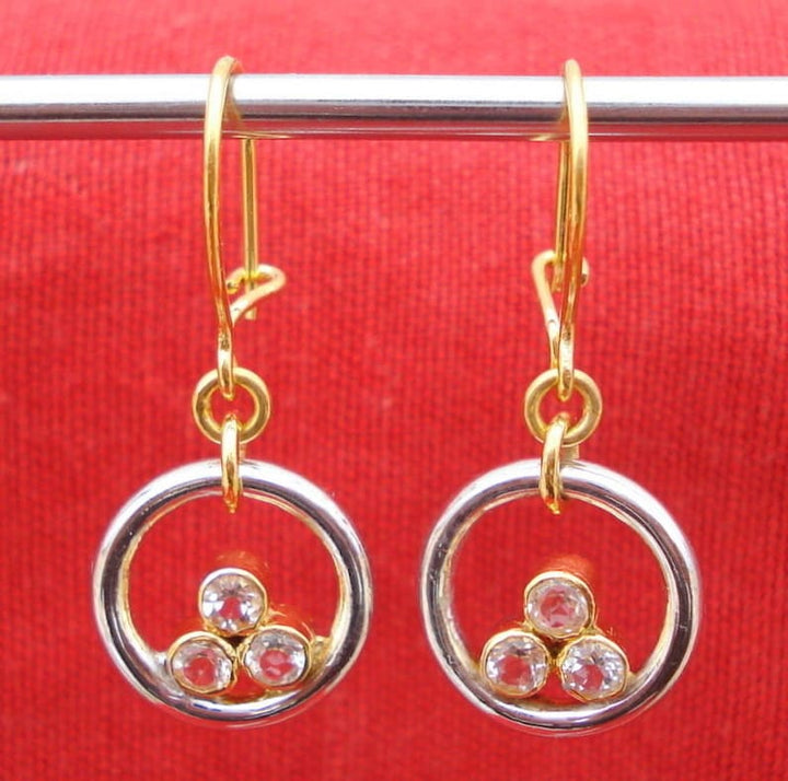 Vintage Gold & Silver Triple Zirconia