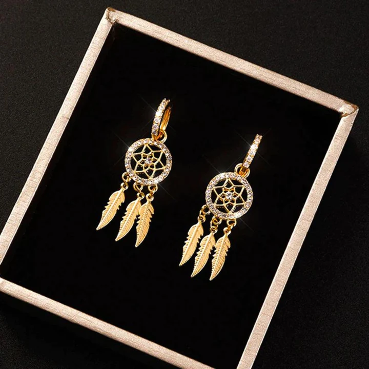 Elegant Golden Dreamcatcher