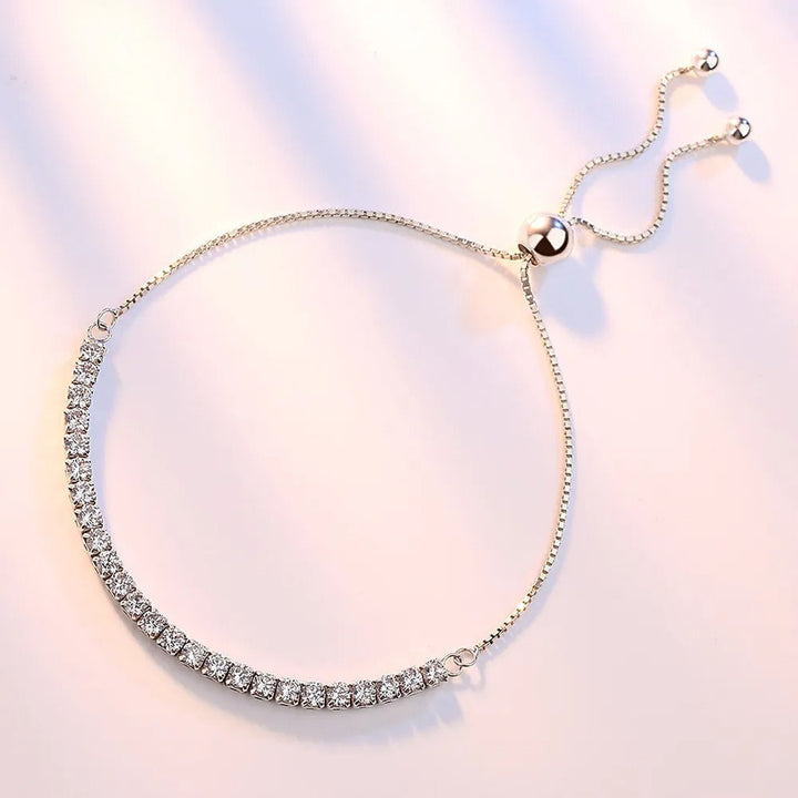 Beautiful 925 Silver Bracelet with Zirconia