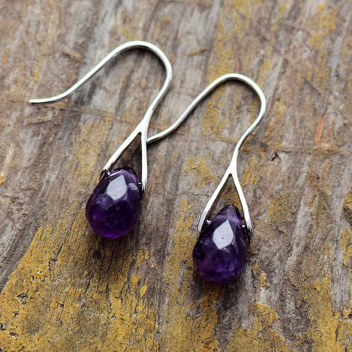 Amethyst Drop Earrings