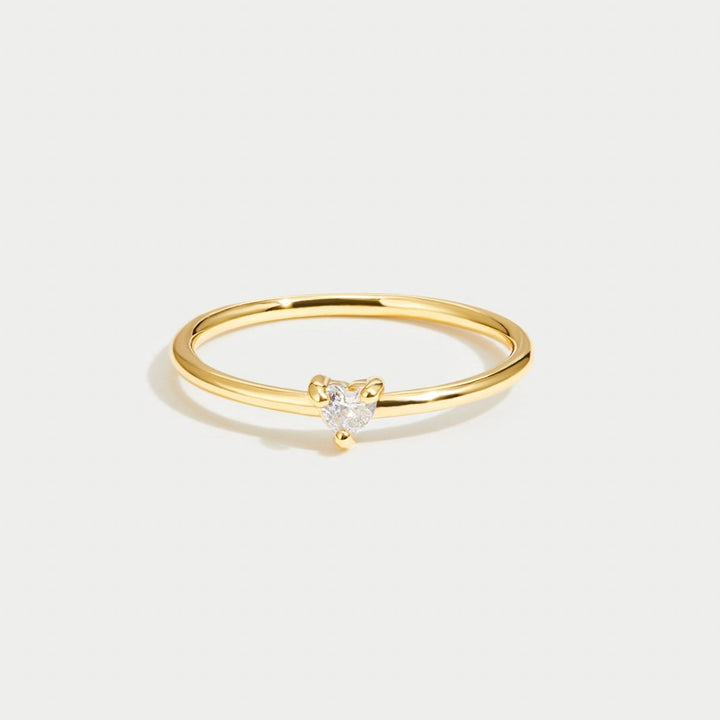 Loving- Crystal Heart Ring